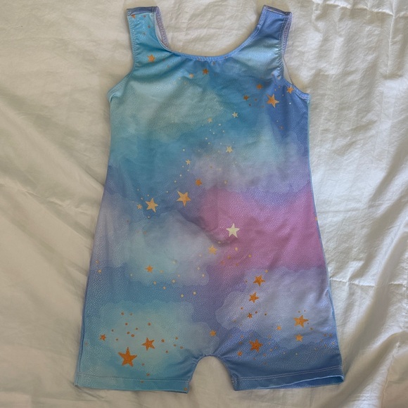 💫Colorful Starry Gymnastics Romper - Picture 1 of 4